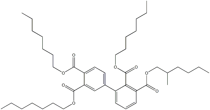 1,1'-Biphenyl-2,3,3',4'-tetracarboxylic acid 2,3',4'-triheptyl 3-(2-methylhexyl) ester|