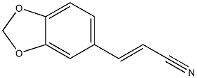 (E)-3,4-(Methylenedioxy)benzenepropenenitrile Structure