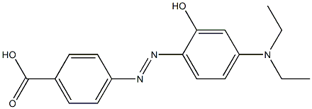 4-[2-Hydroxy-4-(diethylamino)phenylazo]benzoic acid,,结构式