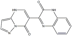 6-[(3-Oxo-3,4-dihydroquinoxalin)-2-yl]pyrazolo[1,5-a]pyrimidin-7(4H)-one Struktur