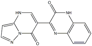 6-[(3-Oxo-3,4-dihydroquinoxalin)-2-yl]pyrazolo[1,5-a]pyrimidin-7(4H)-one,,结构式