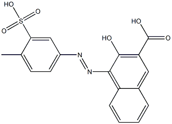 3-Hydroxy-4-(4-methyl-3-sulfophenylazo)-2-naphthalenecarboxylic acid|