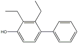 4-Phenyl-2,3-diethylphenol Structure