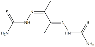 1-[1-[1-[2-(Aminothiocarbonyl)hydrazono]ethyl]ethylidene]thiosemicarbazide,,结构式
