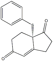 [7aS,(-)]-2,3,7,7a-Tetrahydro-7a-phenylthio-1H-indene-1,5(6H)-dione|