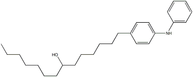 4-(7-Hydroxytetradecyl)phenylphenylamine,,结构式