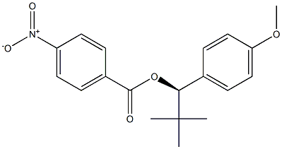 (4-Nitrobenzoic acid)(R)-2,2-dimethyl-1-(4-methoxyphenyl)propyl ester Structure