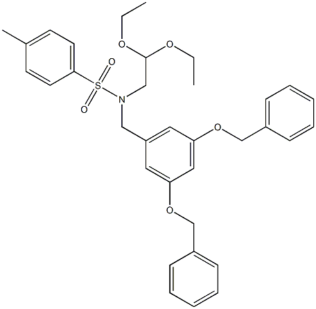 N-[3,5-Bis(benzyloxy)benzyl]-N-(2,2-diethoxyethyl)-4-methylbenzenesulfonamide Structure