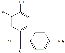 (4-Aminophenyl)(3-chloro-4-aminophenyl)dichloromethane,,结构式