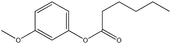 Hexanoic acid 3-methoxyphenyl ester Struktur