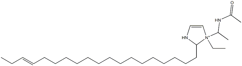 1-[1-(Acetylamino)ethyl]-1-ethyl-2-(16-nonadecenyl)-4-imidazoline-1-ium,,结构式