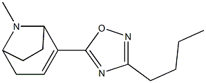 3-Butyl-5-(8-methyl-8-azabicyclo[3.2.1]oct-2-en-2-yl)-1,2,4-oxadiazole,,结构式