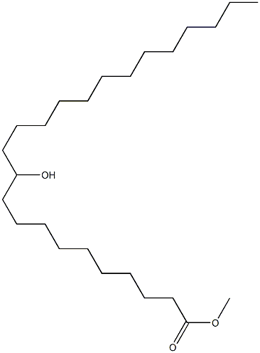11-ヒドロキシテトラコサン酸メチル 化学構造式