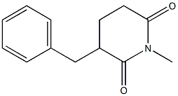 3-(ベンジル)-1-メチルピペリジン-2,6-ジオン 化学構造式