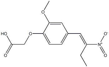 [2-Methoxy-4-(2-ethyl-2-nitroethenyl)phenoxy]acetic acid