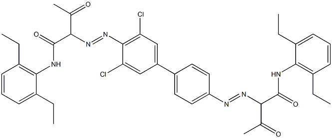 4,4'-Bis[[1-(2,6-diethylphenylamino)-1,3-dioxobutan-2-yl]azo]-3,5-dichloro-1,1'-biphenyl