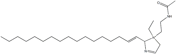 1-[2-(Acetylamino)ethyl]-1-ethyl-2-(1-heptadecenyl)-3-imidazoline-1-ium Structure