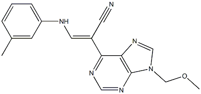  9-(Methoxymethyl)-6-[(Z)-2-(3-methylphenylamino)-1-cyanoethenyl]-9H-purine