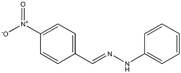 4-ニトロベンズアルデヒドフェニルヒドラゾン 化学構造式