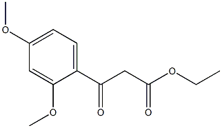 2,4-Dimethoxybenzoylacetic acid ethyl ester Structure