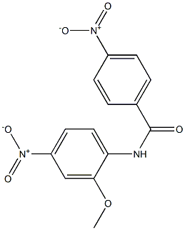 2'-Methoxy-4,4'-dinitrobenzanilide 结构式