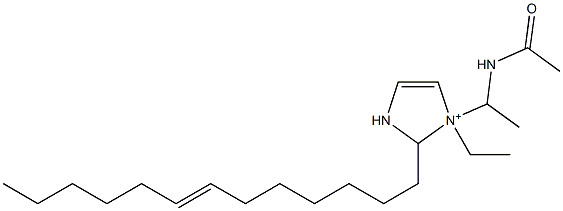 1-[1-(Acetylamino)ethyl]-1-ethyl-2-(7-tridecenyl)-4-imidazoline-1-ium,,结构式