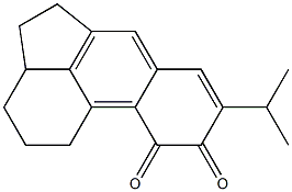 1,2,3,3a,4,5-Hexahydro-8-isopropylacephenanthrylene-9,10-dione Structure