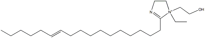 1-Ethyl-2-(11-heptadecenyl)-1-(2-hydroxyethyl)-2-imidazoline-1-ium Structure