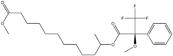 (S)-Phenyl(trifluoromethyl)(methoxy)acetic acid 11-(methoxycarbonyl)undecan-2-yl ester,,结构式