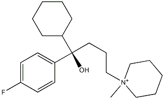 1-[(R)-4-Hydroxy-4-cyclohexyl-4-(4-fluorophenyl)butyl]-1-methylpiperidinium