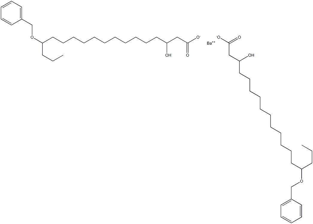 Bis(15-benzyloxy-3-hydroxystearic acid)barium salt