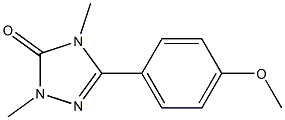 2,4-Dimethyl-5-(4-methoxyphenyl)-2H-1,2,4-triazol-3(4H)-one Structure