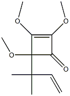 1,2,4-Trimethoxy-4-(1,1-dimethyl-2-propenyl)-1-cyclobuten-3-one,,结构式
