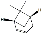 [1R,5R,(-)]-6,6-Dimethylbicyclo[3.1.1]hepta-2-ene Struktur