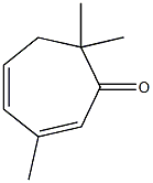 3,7,7-トリメチル-2,4-シクロヘプタジエン-1-オン 化学構造式