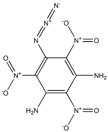 5-アジド-2,4,6-トリニトロベンゼン-1,3-ジアミン 化学構造式