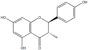(2R,3S)-2,3-Dihydro-3-methyl-4',5,7-trihydroxyflavone Struktur