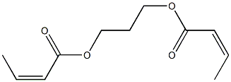 Bisisocrotonic acid 1,3-propanediyl ester Structure