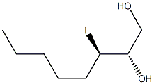 (2S,3R)-3-Iodooctane-1,2-diol Structure