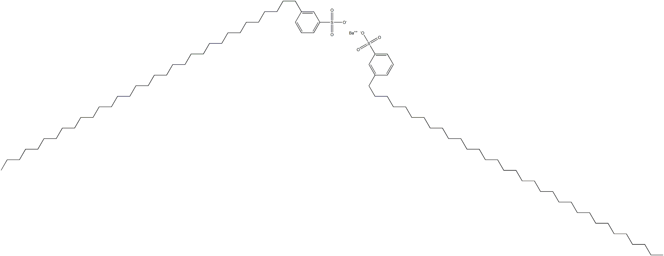 Bis[3-(tritriacontan-1-yl)benzenesulfonic acid]barium salt Structure