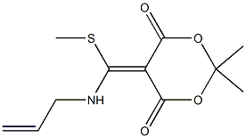 5-[(Allylamino)(methylthio)methylene]-2,2-dimethyl-1,3-dioxane-4,6-dione,,结构式