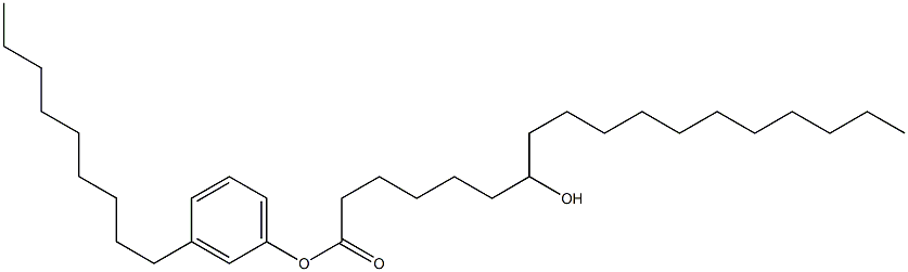 7-Hydroxystearic acid 3-nonylphenyl ester 结构式