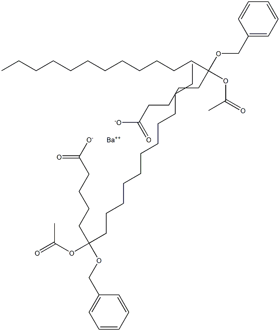 Bis(6-benzyloxy-6-acetyloxystearic acid)barium salt Structure
