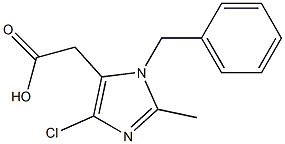 4-Chloro-2-methyl-1-(benzyl)-1H-imidazole-5-acetic acid Structure