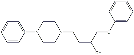 1-Phenoxy-4-(4-phenyl-1-piperazinyl)-2-butanol Structure