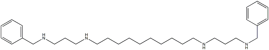 N,N'-Bis(3-benzylaminopropyl)-1,10-decanediamine Structure