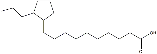 10-(2-Propylcyclopentyl)decanoic acid Structure