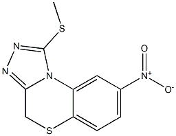 8-Nitro-1-(methylthio)-4H-[1,2,4]triazolo[3,4-c][1,4]benzothiazine Structure