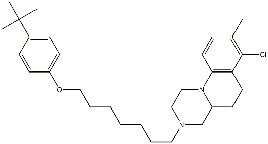  3-[7-(4-tert-Butylphenoxy)heptyl]-7-chloro-8-methyl-2,3,4,4a,5,6-hexahydro-1H-pyrazino[1,2-a]quinoline