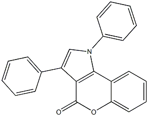 1-(Phenyl)-3-phenyl[1]benzopyrano[4,3-b]pyrrol-4(1H)-one Structure